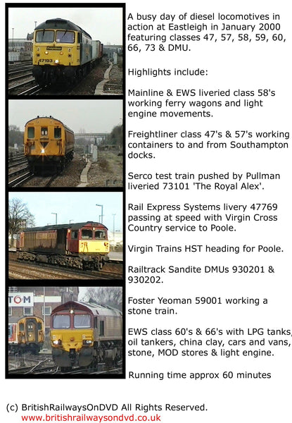 A busy day of freight at Eastleigh 2000 - Railway DVD