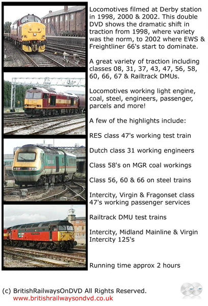 Locomotives in action at Derby 1998 - 2002 - Railway DVD