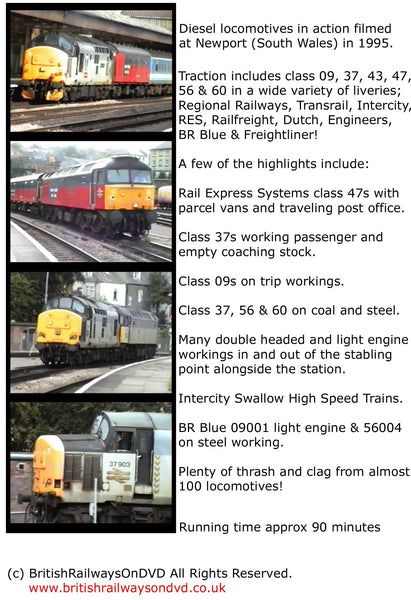 Locomotives in action at Newport 1995 - Railway DVD
