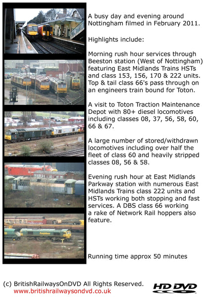 A busy day in Nottingham 2011 - Railway DVD